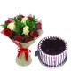 Blueberry Cake and Mix Roses